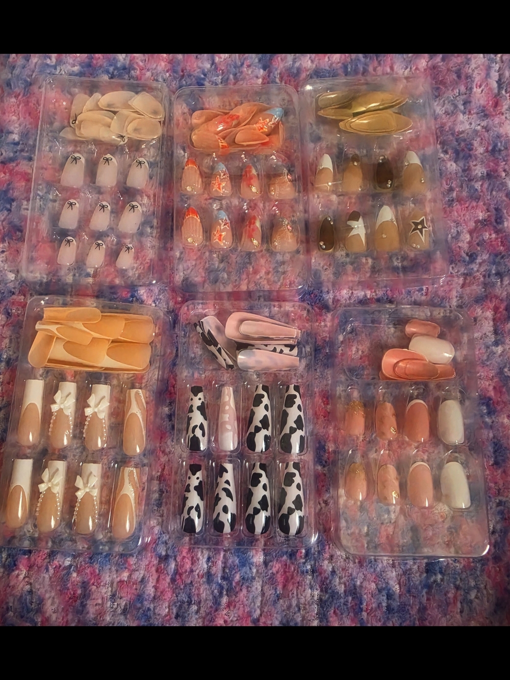 Assorted Press-On Nail Set - Neutral, Pink, Black & Gold Designs - Picture 8 of 8